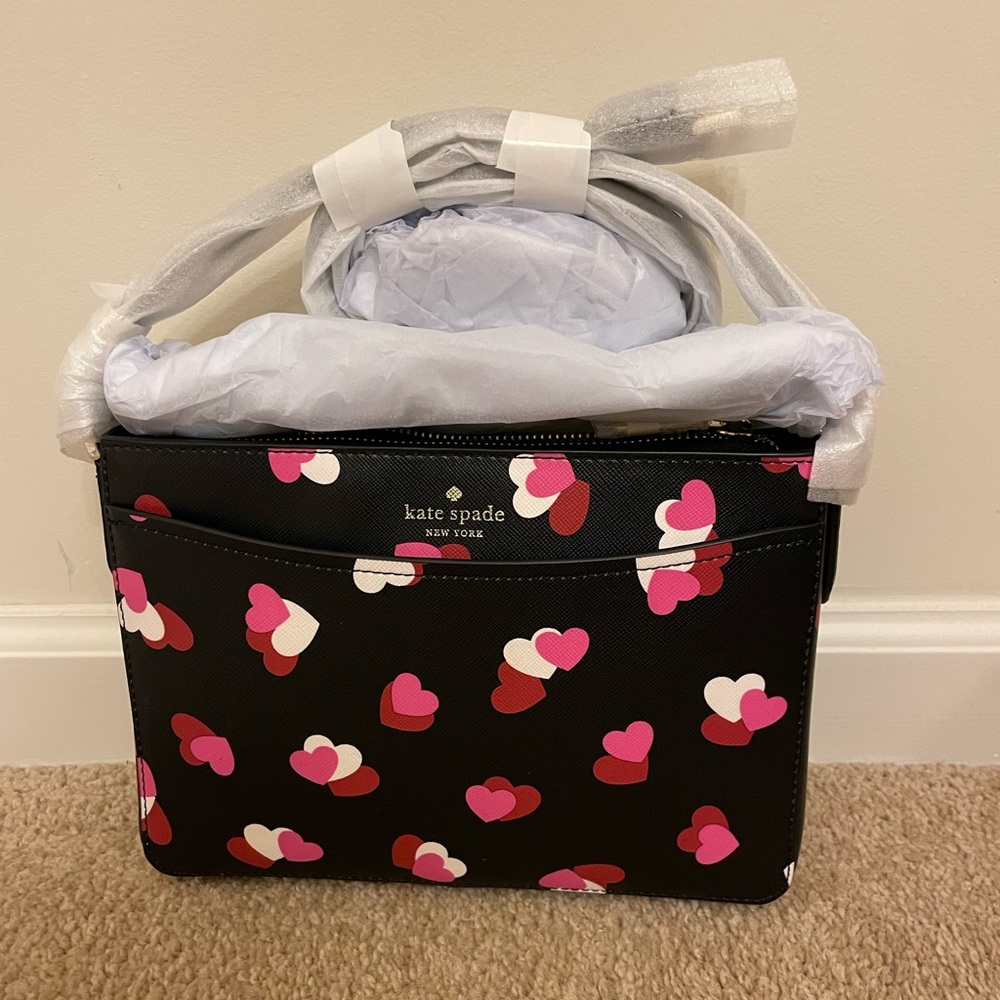 Kate Spade cross body flutter hearts